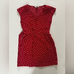 Speechless Red and White Polka Dot Dress